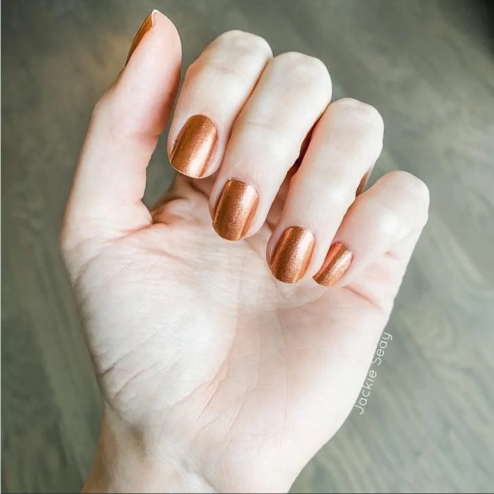 *Retired* Color Street: Moscow Or Never | Copper Penny Fall Shimmer Metallic - Picture 6 of 10